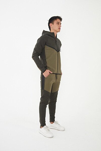 2AS TEHC FLEECE HAKİ EŞOFMAN TAKIMI