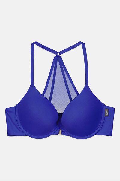 Vince Camuto Women Solid Padded Bra, Blue