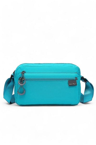 SMART BAGS Geantă de damă turcoaz ultra ușoară SMB-3148