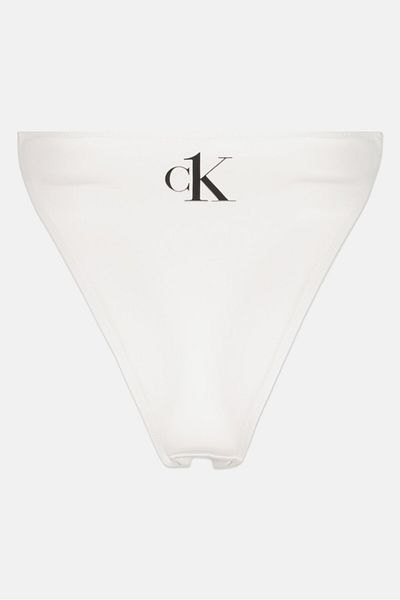 Calvin Klein Women Brand Logo Pull On Slip Panty, White