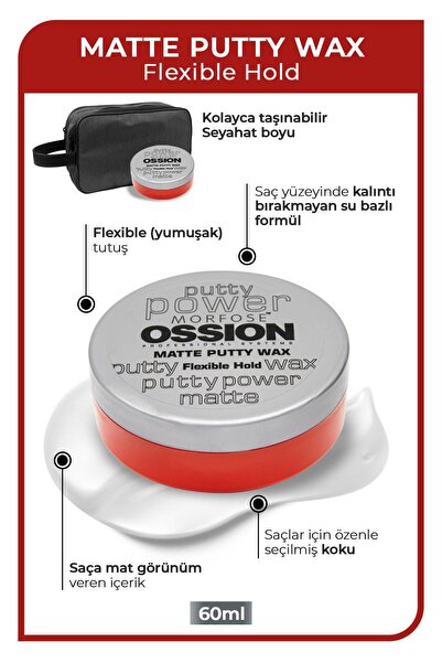 Morfose Ossion Putty Wax 60 ml 2 Adet