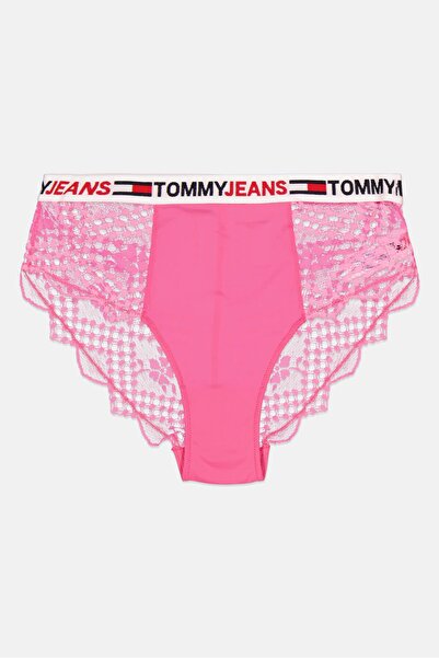 Tommy Jeans سراويل داخلية نسائية بشعار العلامة التجارية، باللون الوردي