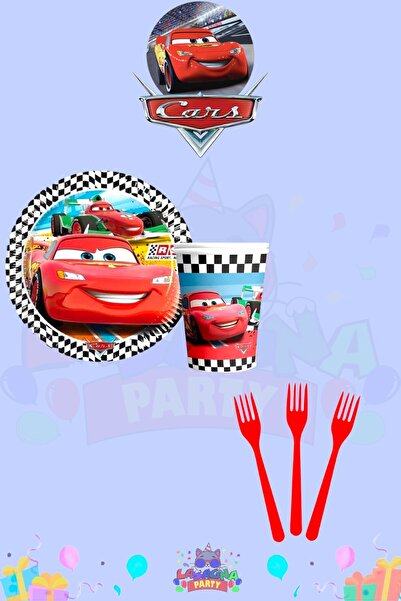 LASAGNA STORE Cars Arabalar Set de petrecere pentru aniversare, extra mini, p...