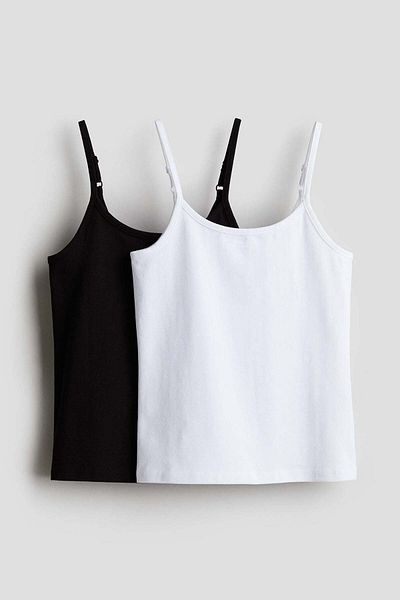 H&M 2-pack Cotton Strappy Tops