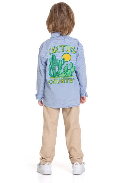 e-çocuk Boy's Shirt and Pants Set - 4810