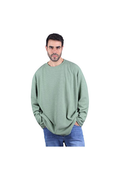 COUP سويت شيرت رجالي عصري بأكمام طويلة 1600365-أخضر XL
