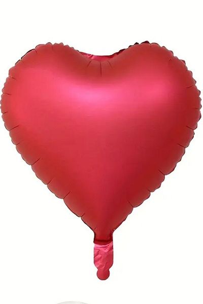 BeySüS Matte Red Heart Foil Balloon 5 Pieces 45cm