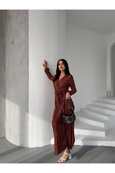 NFES TEKSTİL 140 CM Piliseli Elbise