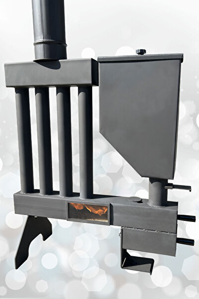 AKTEPE Group Pelet Sobası Petekli Pelet Soba Camlı Şömine Soba Stove Füze Roket