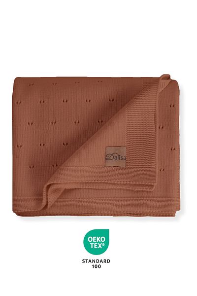 DALİSA Lightweight Breathable Knitted Tv Blanket - Seat Cover, Openwork Pattern