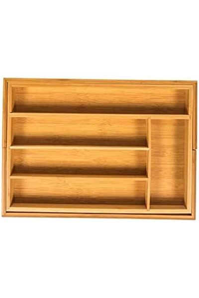 STOREMAX MU-ARTSHOP 7 θέσεων Bamboo Spoon Holder Αντιβακτηριακό Συρτάρι Organizer tnca 8713