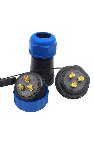 şişlibutik Sd28 Waterproof 3 Pin Round 28 mm Connector