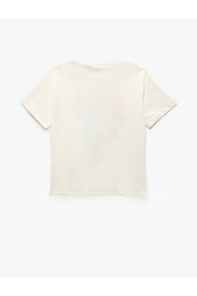 Koton Licensed Short Sleeve Crew Neck Cotton Stitch T-Shirt