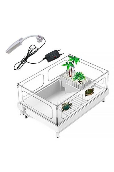 Sobo Plastic Turtle Garden with Lamp 38X27X18Cm