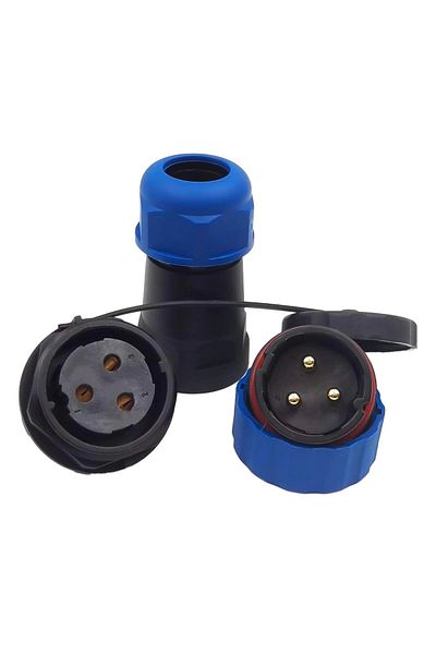 şişlibutik Sd28 Waterproof 3 Pin Round 28 mm Connector