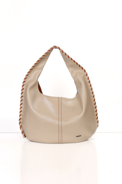 Nas Bag Örgü İşlemeli Şerit Detaylı Nas Vktr Omuz Çantası