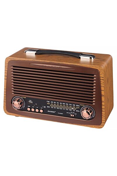 Coverzone Büyük Boy Retro Radyo Taşınabilir Bluetooth Speaker Ve Hoparlör Kla...