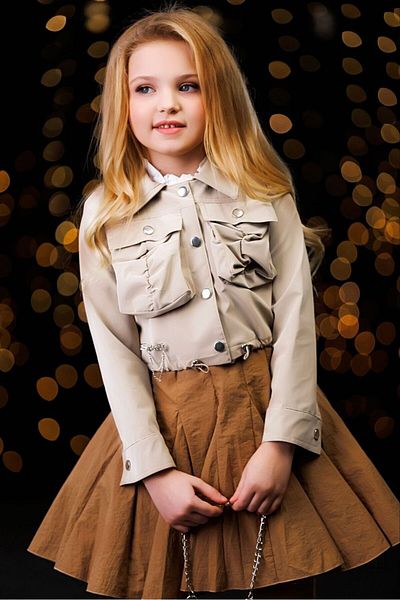 Ribbon kids Rochie și haină pentru fete + curea + geantă