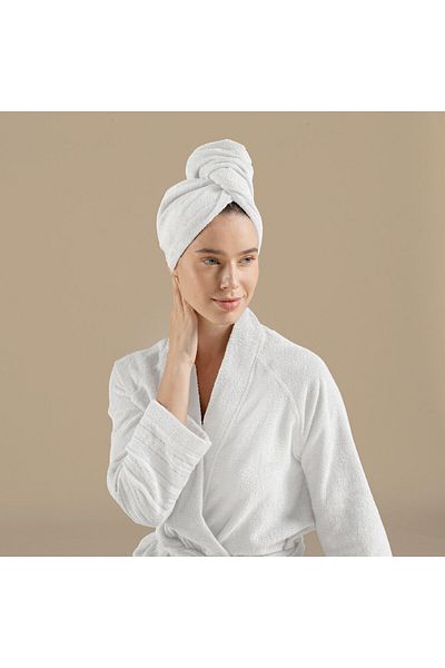 Chakra Solid Hair Bonnet White