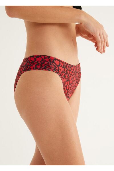 SUWEN British rose Yanı Pileli Bikini Alt