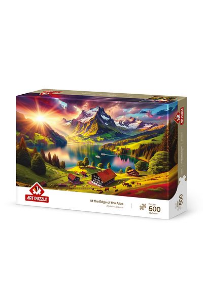 Art Puzzle 500 Piece Puzzle at the Foot of the Alps