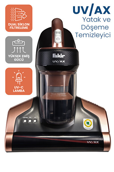 Fakir Uvax UV-C Işınlı Yatak ve Koltuk Temizleyici Toz Torbasız Süpürge