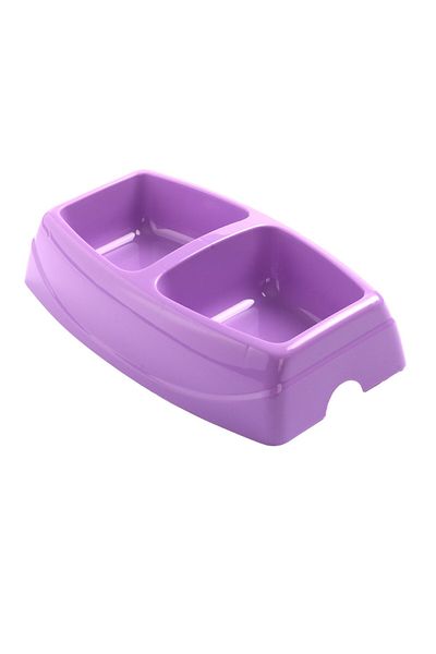 Petozi 2-Piece Large Food and Water Bowl 30.5 X 7.5 X 15.5 cm Plastic