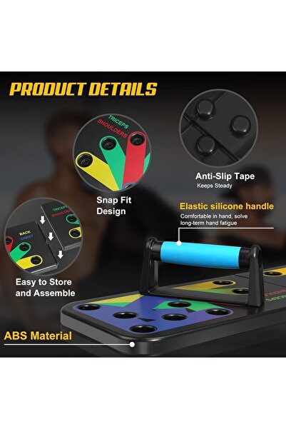 AWH 28-in-1 Push Up Board, Portable Fitness Stands, Strength Training for Men & Women, Home Gym