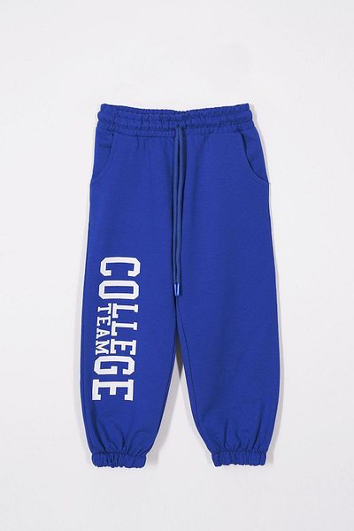 zepkids Team College Printed Saks Color Boy's αθλητική φόρμα με μονό πάτο