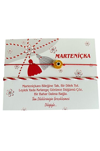 312 KONSEPT İKİLİ CAM NAZAR BONCUKLU MARTENİÇKA DİLEK BİLEKLİĞİ ÖRGÜ KİLİTLİ