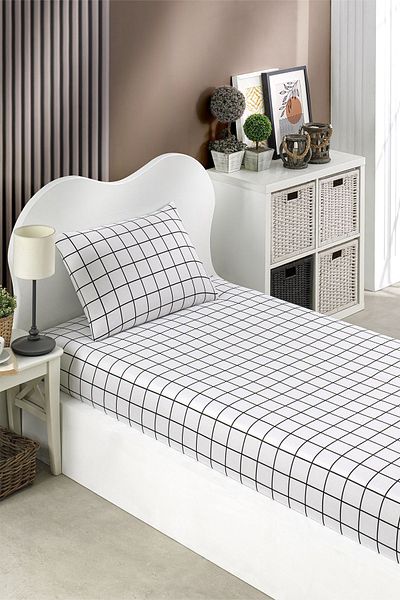 Eponj Home Black Single Artus - Pes Elastic Sheet Set