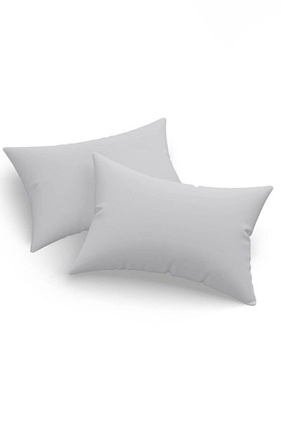 Eponj Home Set of 2 Solid Gray Pillow Case