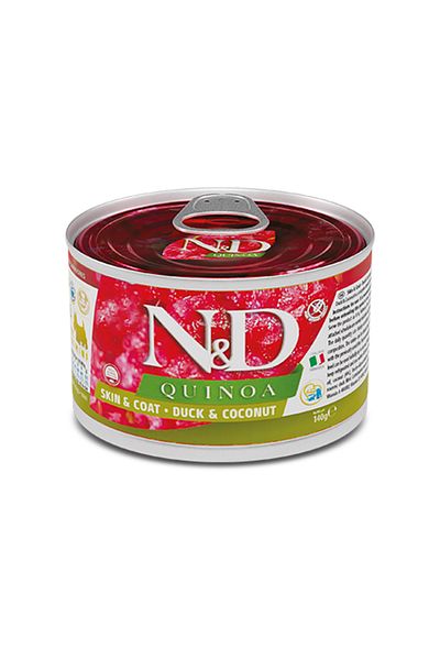 Farmina N&D Quinoa Duck and Coconut Mini Canned Dog Food - 140 g - Pack of 6
