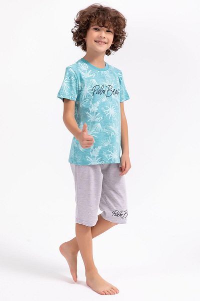 ROLY POLY 2717 Waiter Palm Beach Cyan Boy Capri Suit