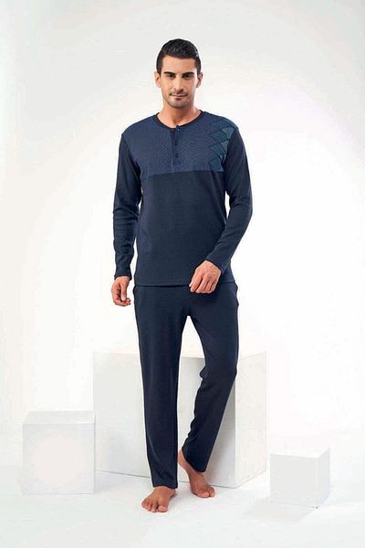 Pjs Pijama Pjs 22601 Ανδρική μακρυμάνικη πιτζάμες