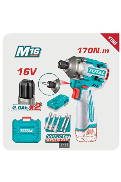 TOTAL Iion akülü komürsüz torklu vidalama