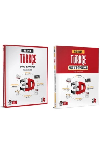 3D Yayınları 3D YAYINLARI 8.SINIF LGS TÜRKÇE SORU BANKASI - TÜRKÇE SİMÜLASYON...