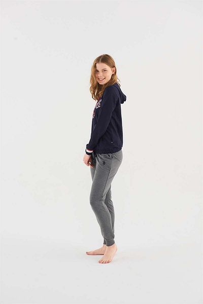 U.S. Polo Assn. US Polo Assn 16806 Women's Long Sleeve Pajama Set