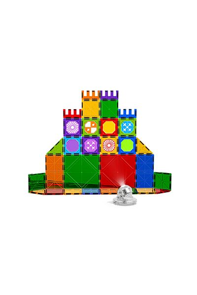 Magnetic Fields Light Magnetic Tiles Blocks Castle set- 48 Pcs