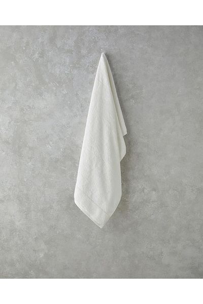 STOREMAX Mu-Artshop Home Leafy Bamboo Bath Towel 70X140 cm Ecru Tnca 871301