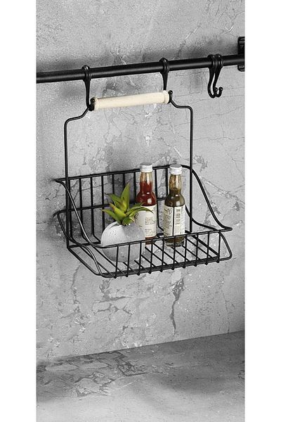 STOREMAX Mrttnca Wrought Iron Basket Black 20X20 Trndymrt 1087243