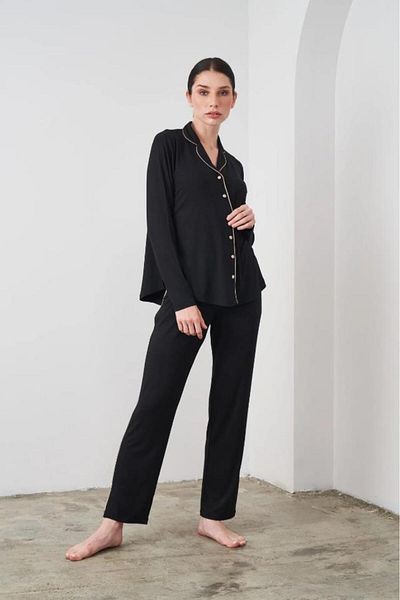 PJS 24529 Set pijama cu nasturi pentru damă