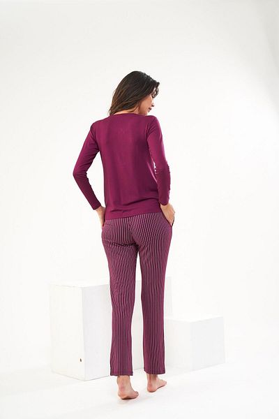 PJS 22430 Set pijama cu plachetă pentru femei