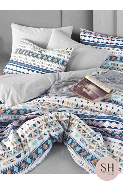 Sheri Home Lastikli Çarşaflı Nevresim Takımı Çift Kişilik%100 Pamuk01453020
