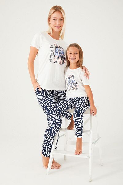 Arnetta 2403 Always Be Kind Cream Women's Short Sleeve Pajamas Set
