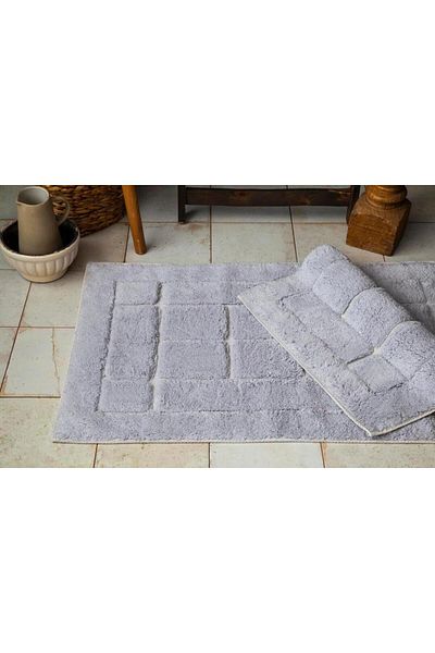 Apricitas HOME 60x100/50x60 Χαλάκι Μπάνιου - Γκρι Τούβλα