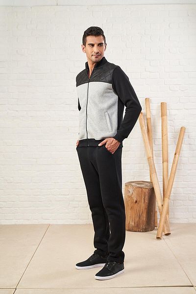 Pjs Pijama Pjs 22632 Ανδρική φόρμα με καπιτονέ με φερμουάρ