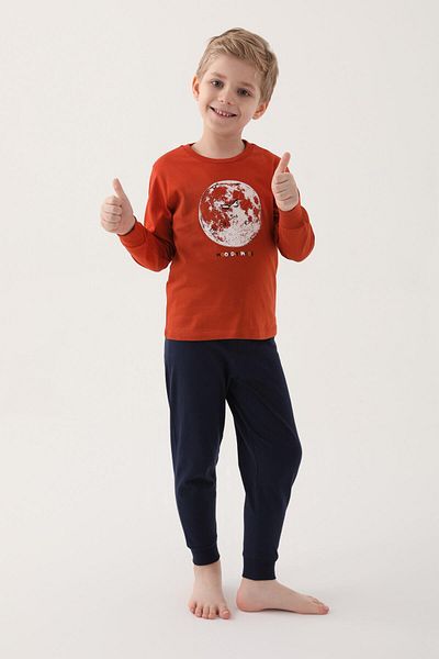 ROLY POLY 3205 Garson Moon Boy Long Sleeve Pajama Set