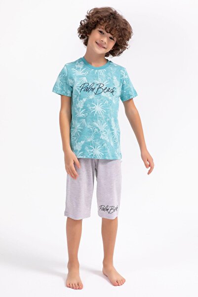 ROLY POLY 2717 Waiter Palm Beach Cyan Boy Capri Suit