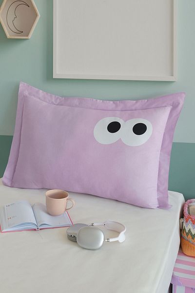 Eponj Home Oxf. Față de pernă amuzantă liliac